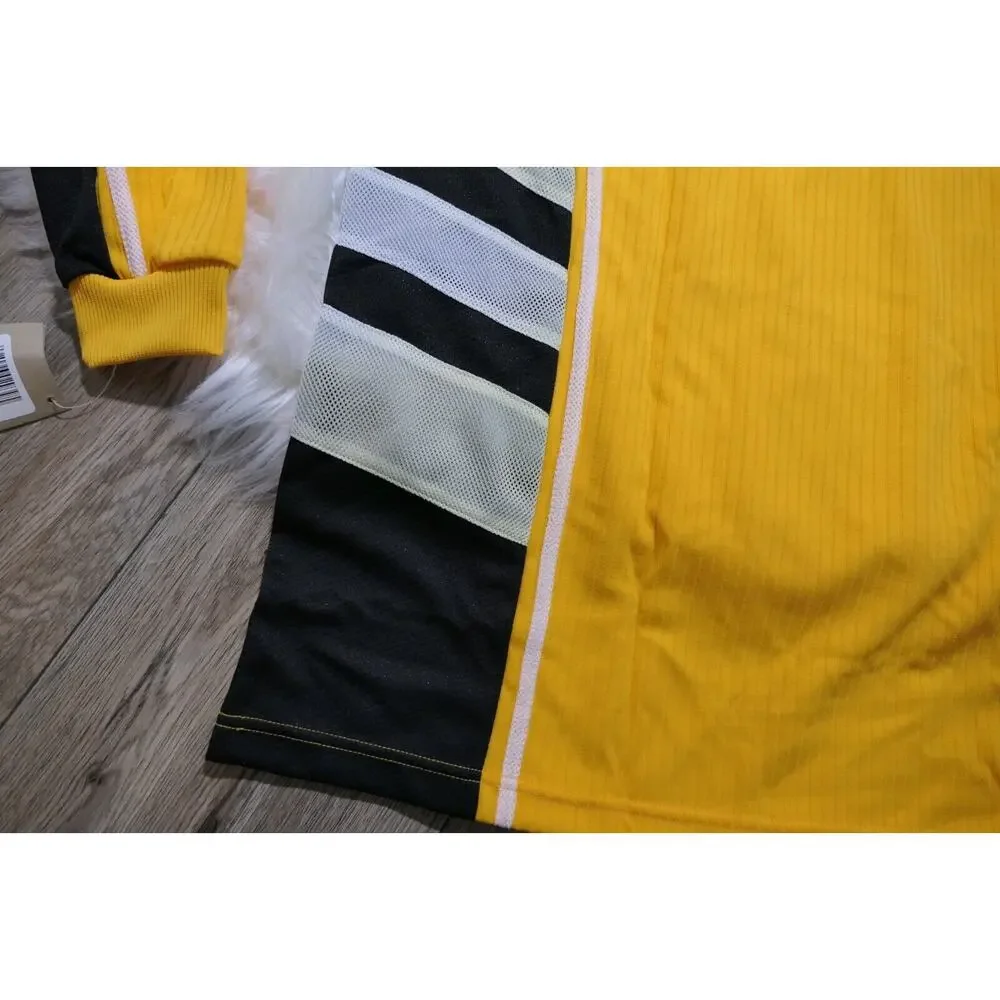 NWT Vintage 90s ADIDAS Soccer Carlsbad Goalkeeper Jersey Gold & Black Men Large